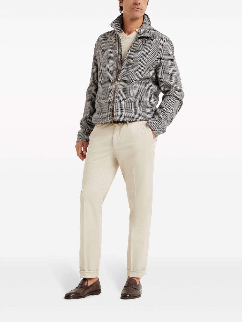 tapered-leg chino trousers - 2