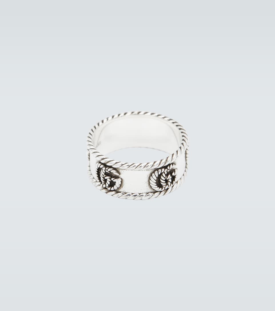 Double G sterling silver ring - 4