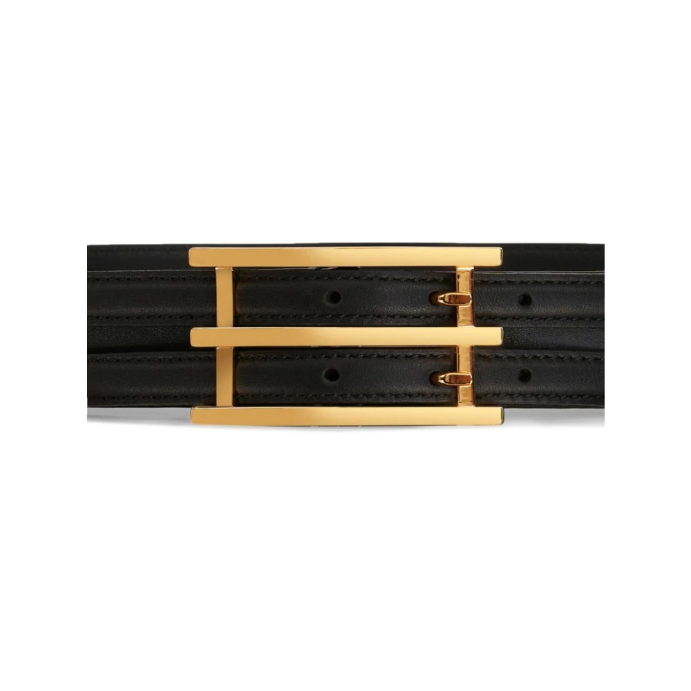 Etro LEATHER BELT WITH GOLD BUCKLE | miinto | REVERSIBLE