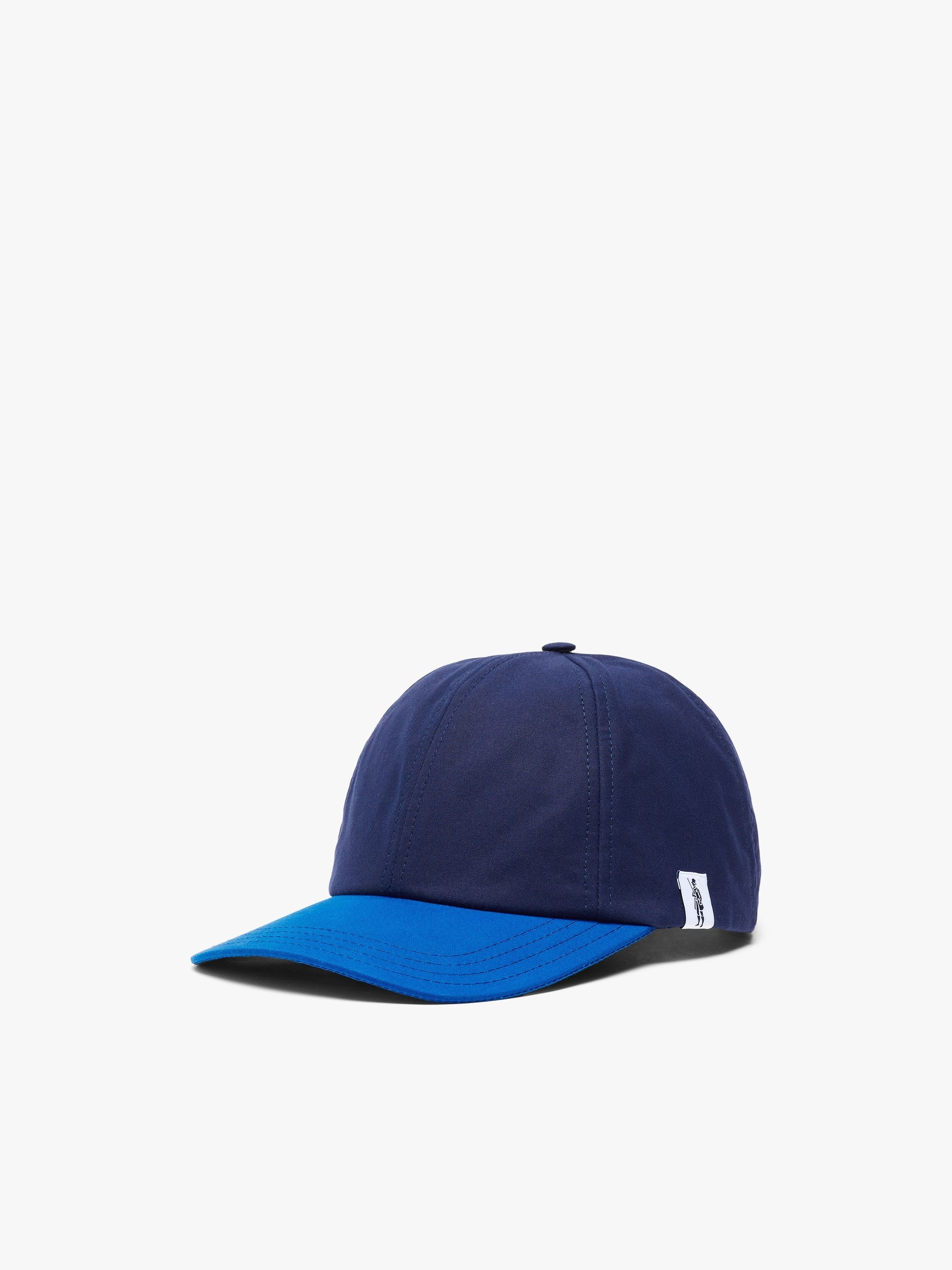TIPPING NAVY CONTRAST WAXED COTTON BASEBALL CAP | ACC-HA04 - 1