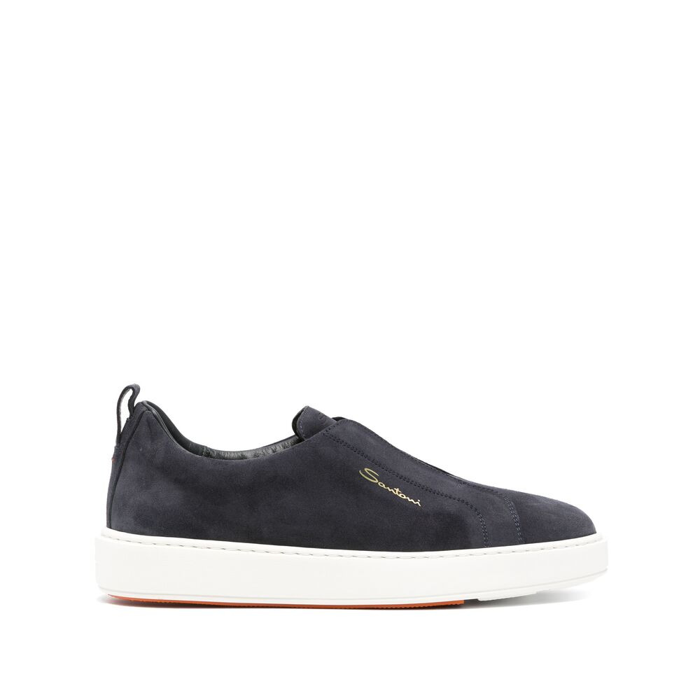 Santoni Blue Trainers - Slip-Ons Men - 1