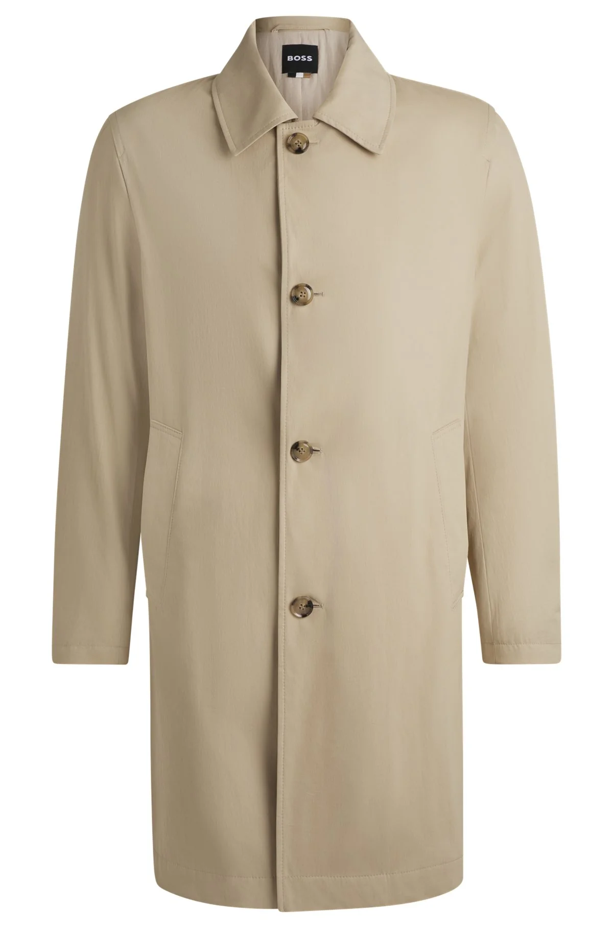 CLASSIC-FIT COAT IN COTTON - 1