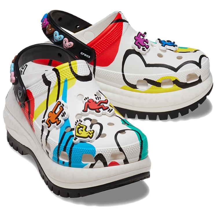 Crocs x Keith Haring Mega Crush Clog 'White Multi' 209822-001 - 4