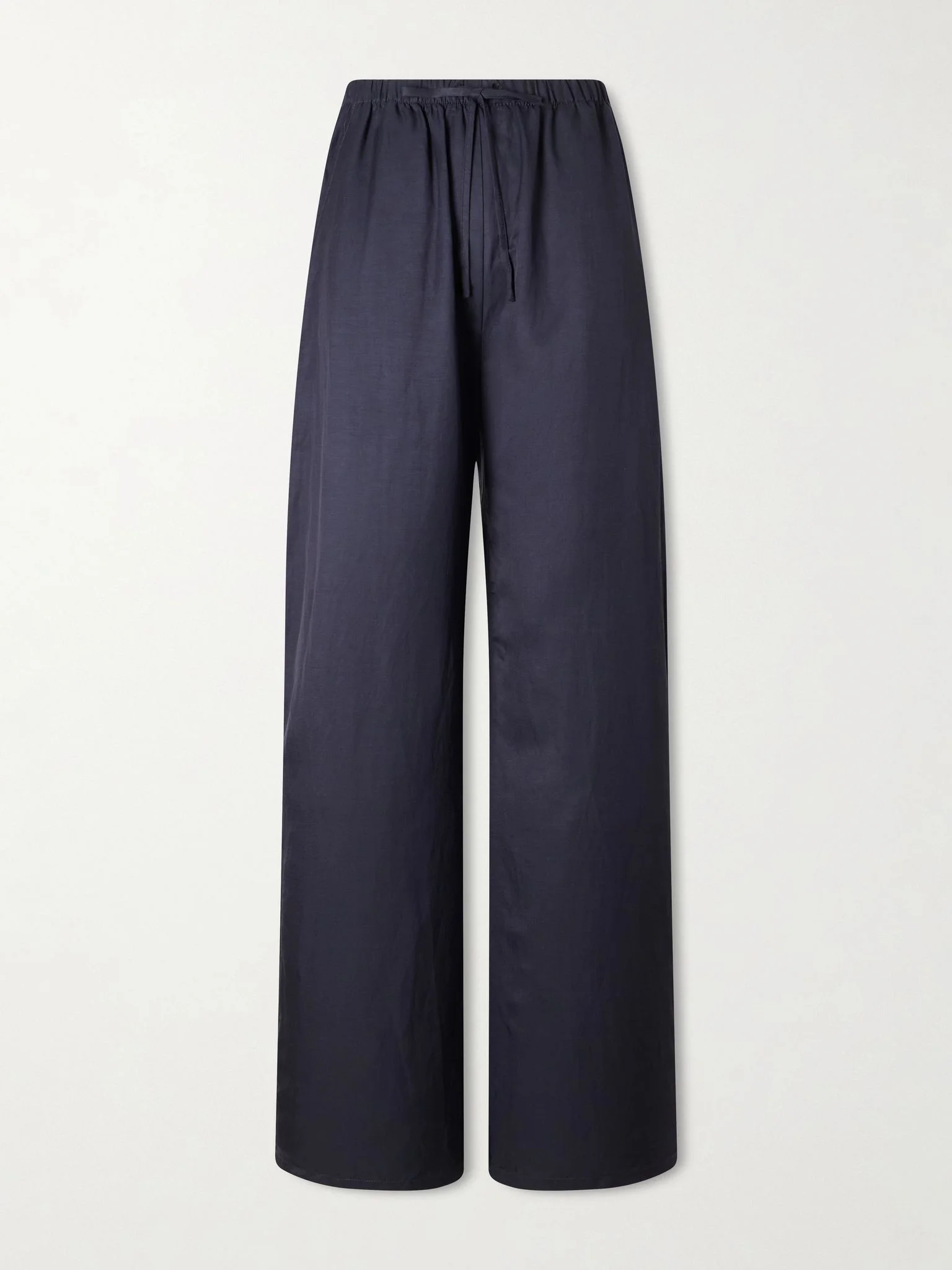 Daniel satin wide-leg pants Navy - 1