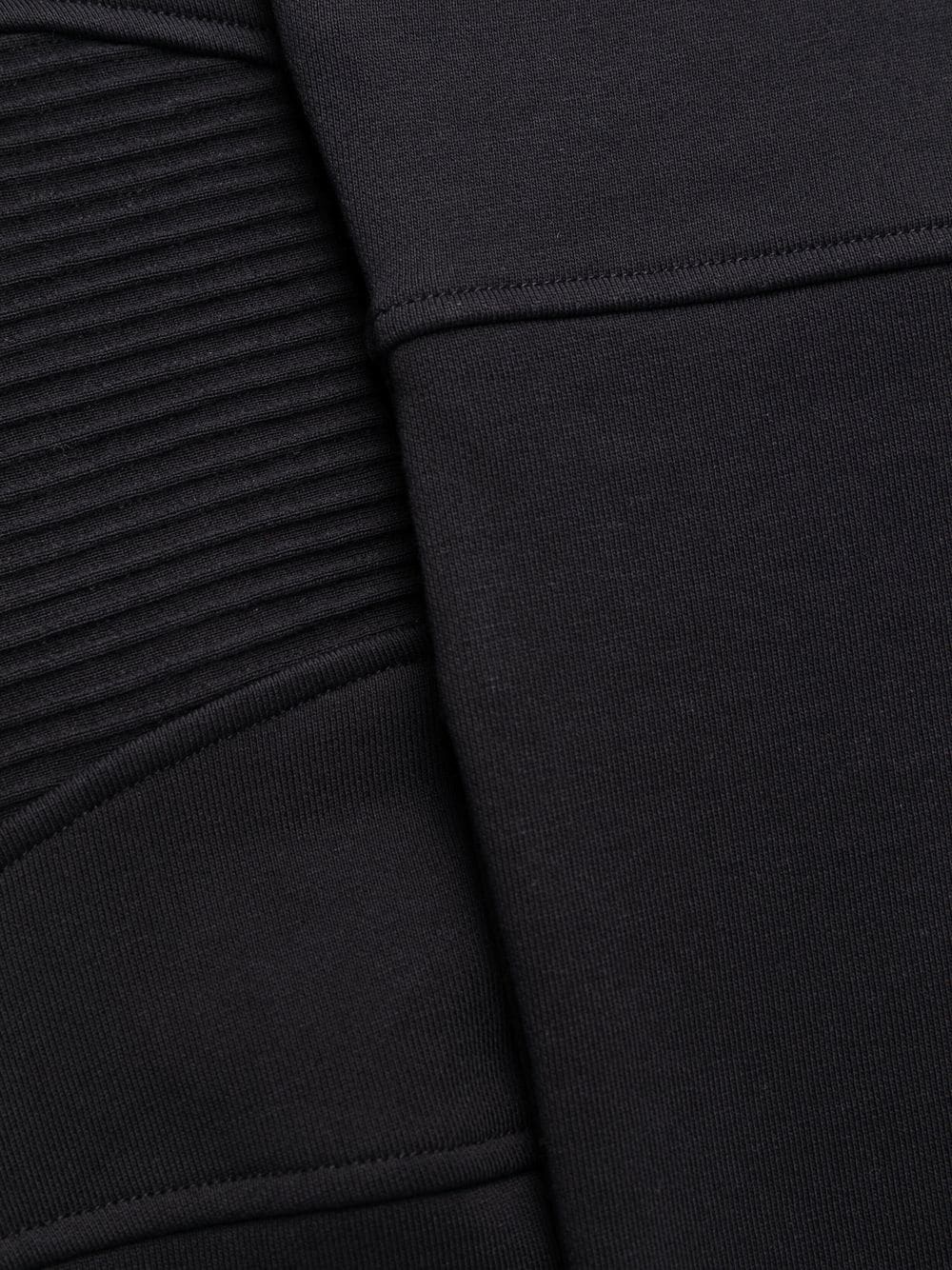 ribbed drawstring track pants - 6