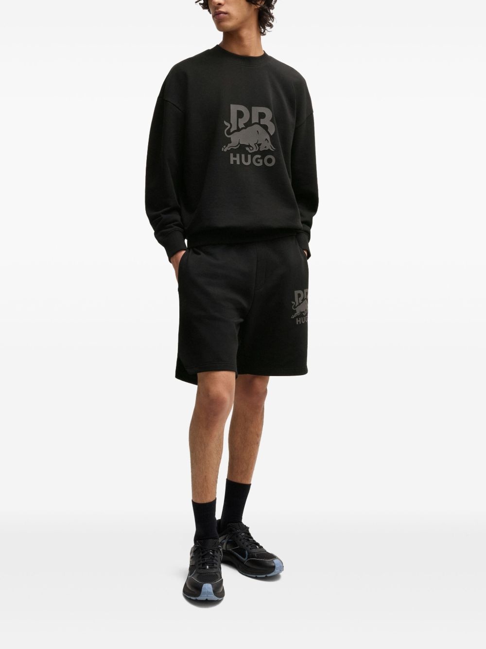 x RB logo-appliqué shorts - 2
