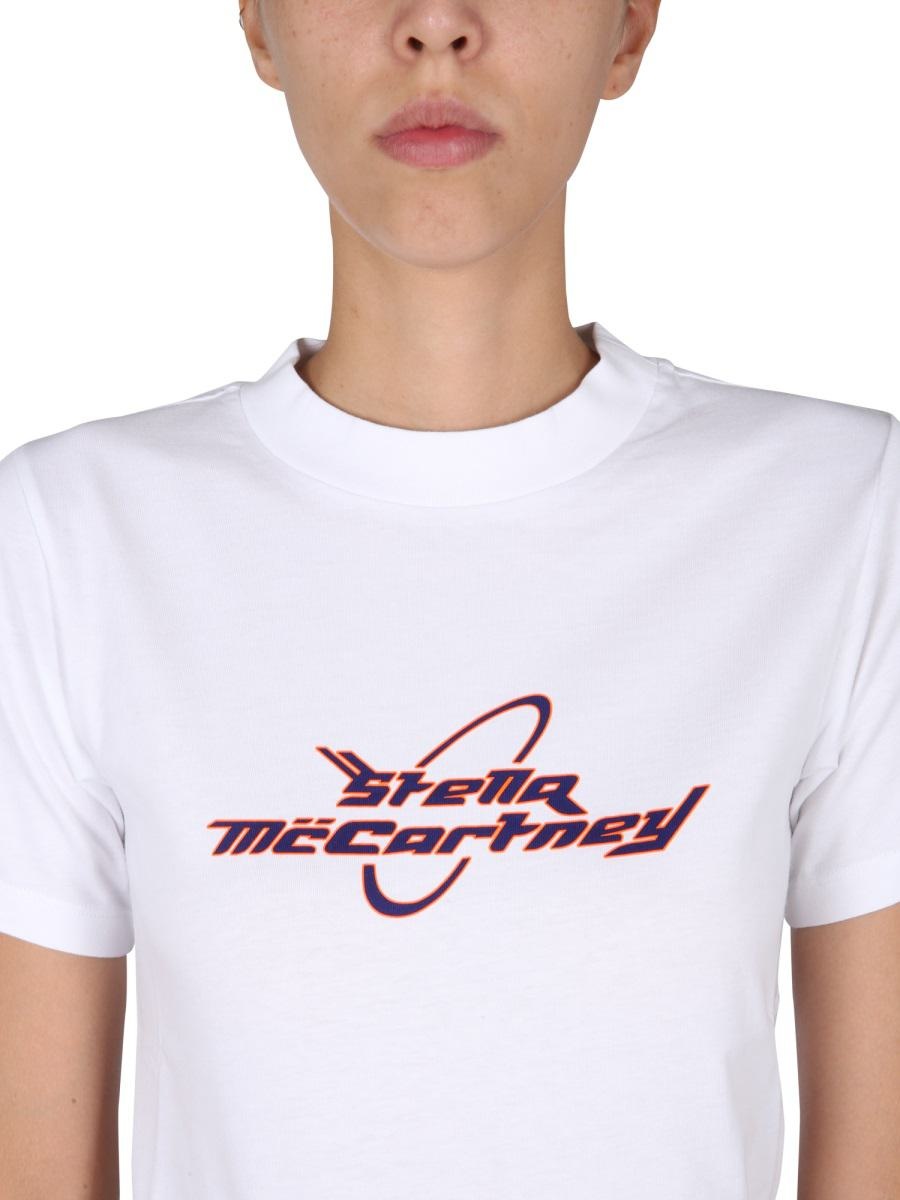 STELLA MCCARTNEY T-SHIRT WITH LOGO PRINT - 3