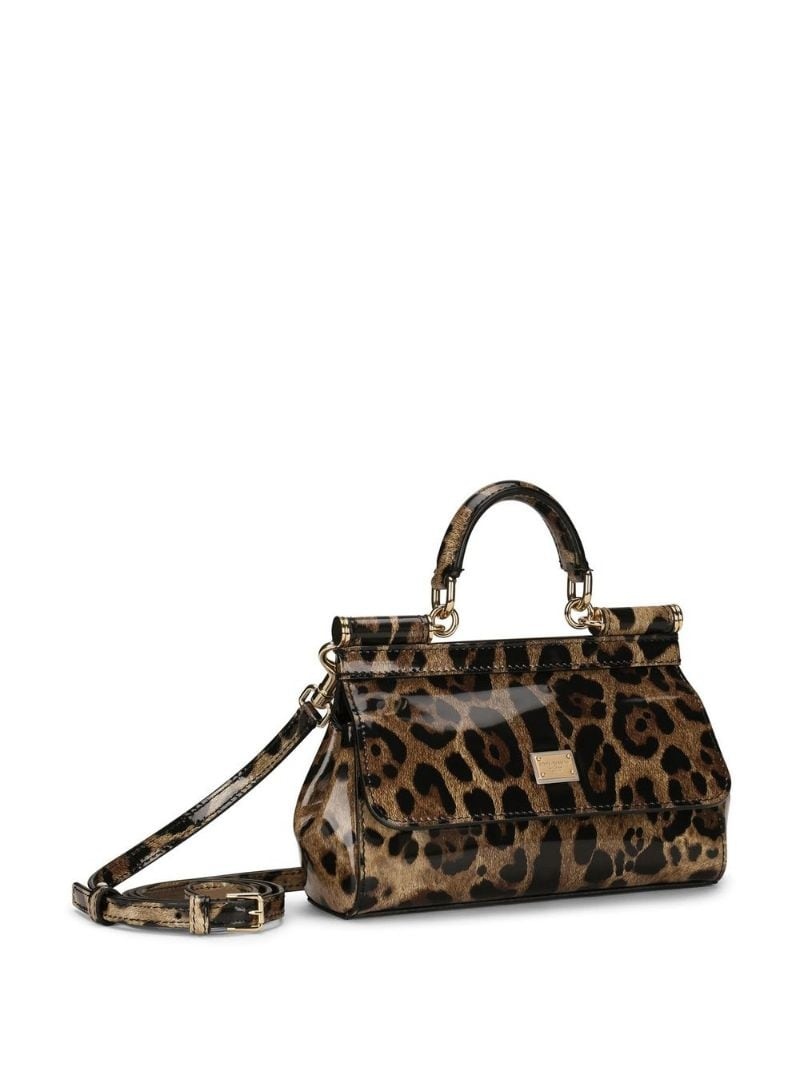 KIM DOLCE&GABBANA Sicily leopard-print bag - 4