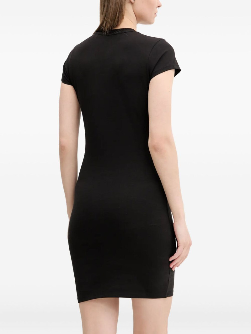 HUGO rhinestone-embellished short-sleeved dress outlook