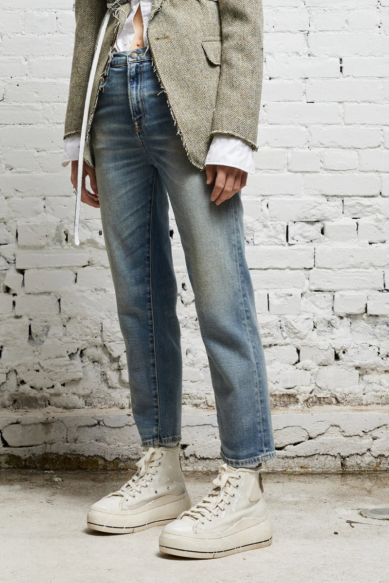 R13 SHELLEY SLIM - HESTER BLUE STRETCH outlook