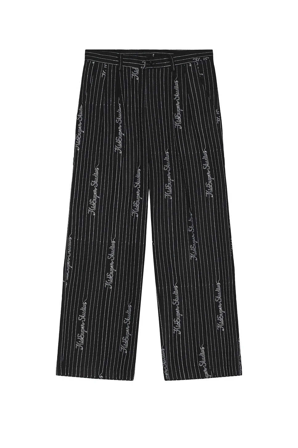 Embroidered Ks Pinstripe Suit Bottom - 1