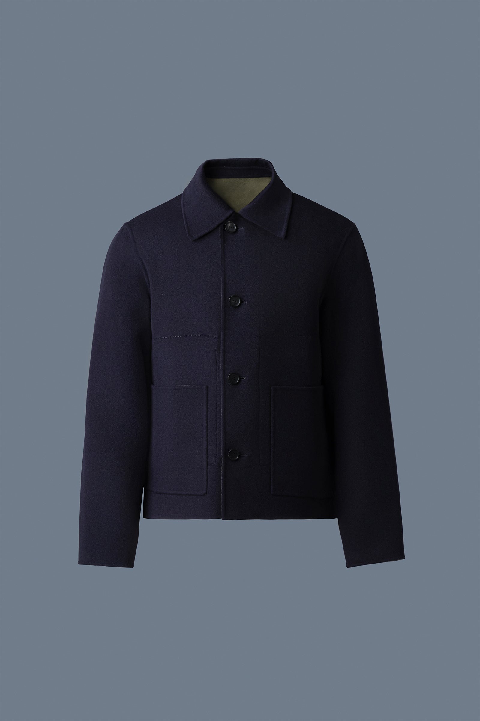 ANDERS 2-in-1 Reversible Double-Face Wool Jacket - 1