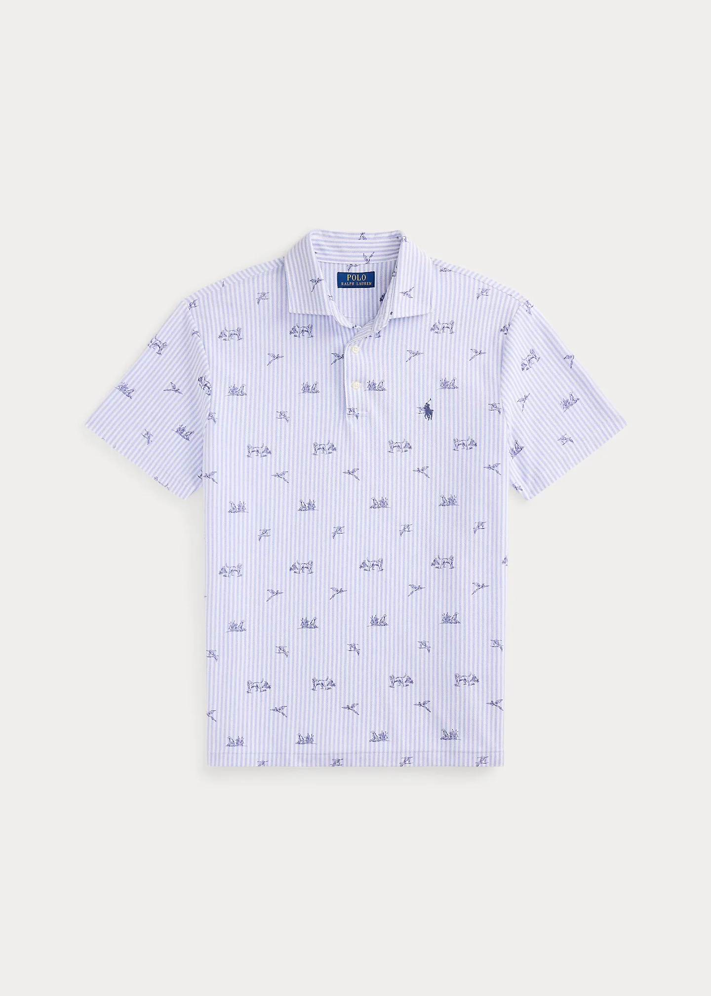 Custom Slim Fit Dog-and-Pheasant Polo - 1