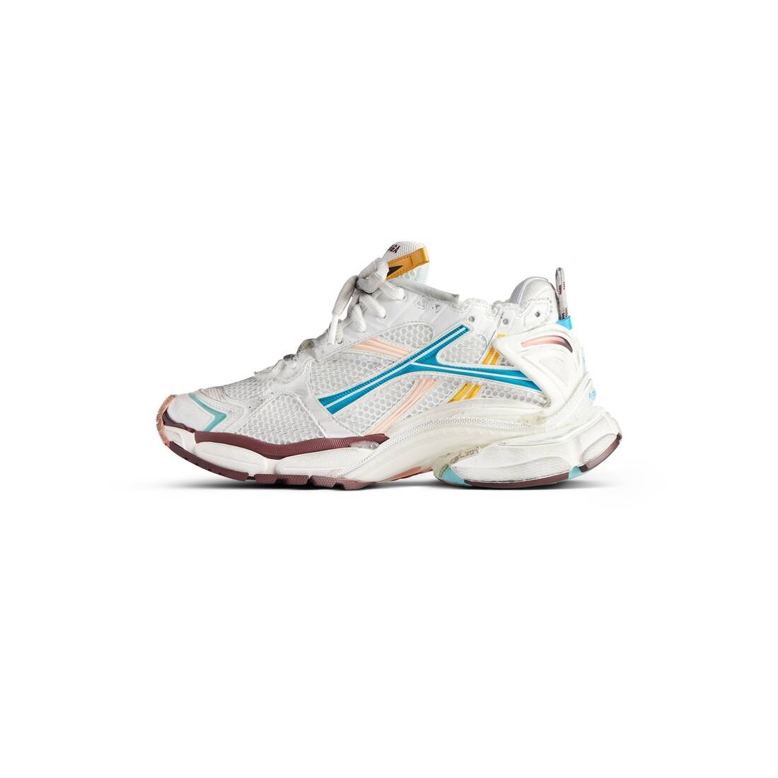 Women's Runner Sneaker  in White/yellow/pink/blue - 4