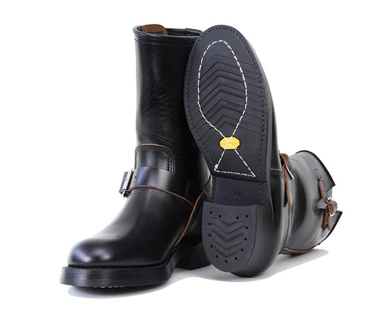JOHN LOFGREN PRE-SALE LK-003 Wabash Engineer Boots Shinki Hikaku Horsebutt Black outlook