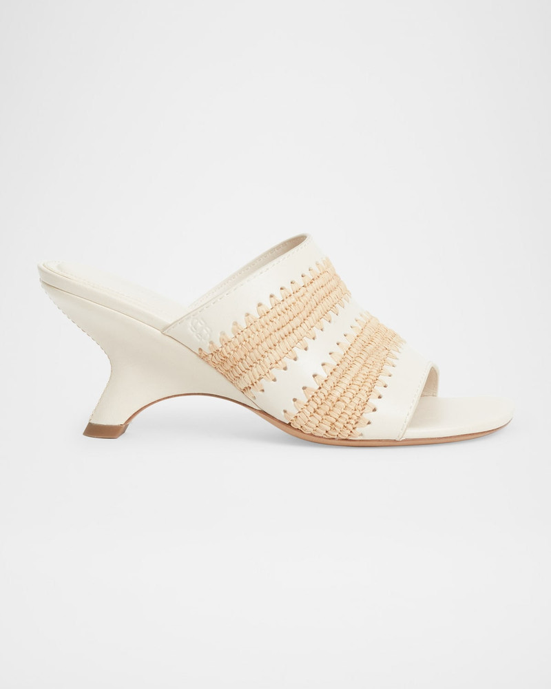 SIMKHAI Shadow Raffia Mules outlook