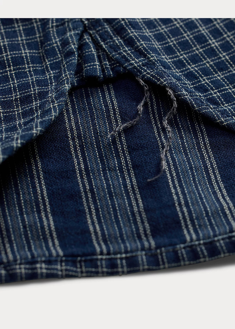 Indigo Checked Double-Faced Workshirt 5