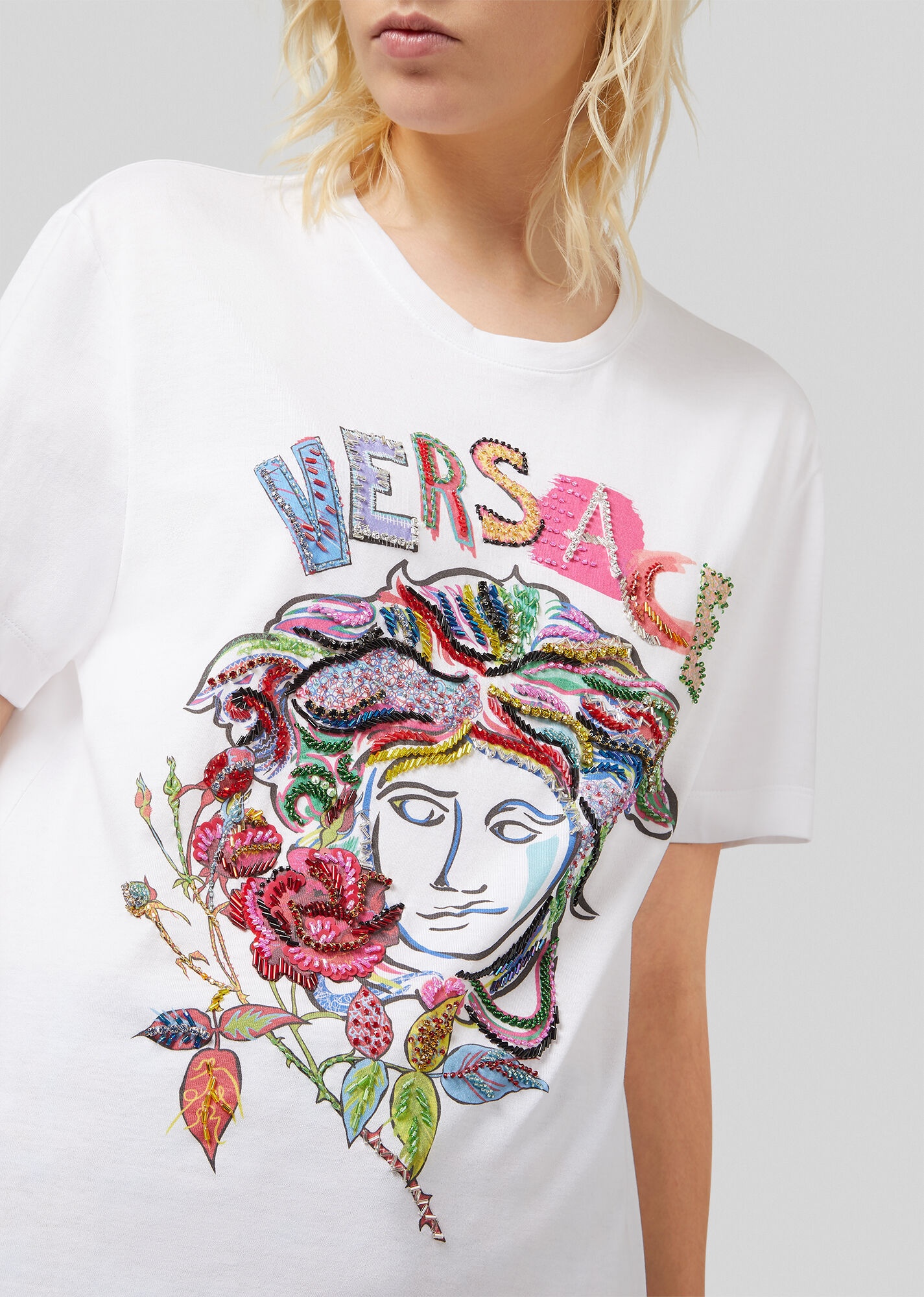 Medusa Embroidered T-Shirt - 2