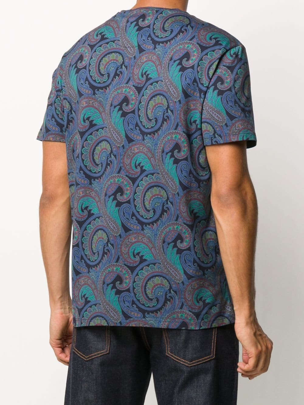 paisley print T-shirt - 4