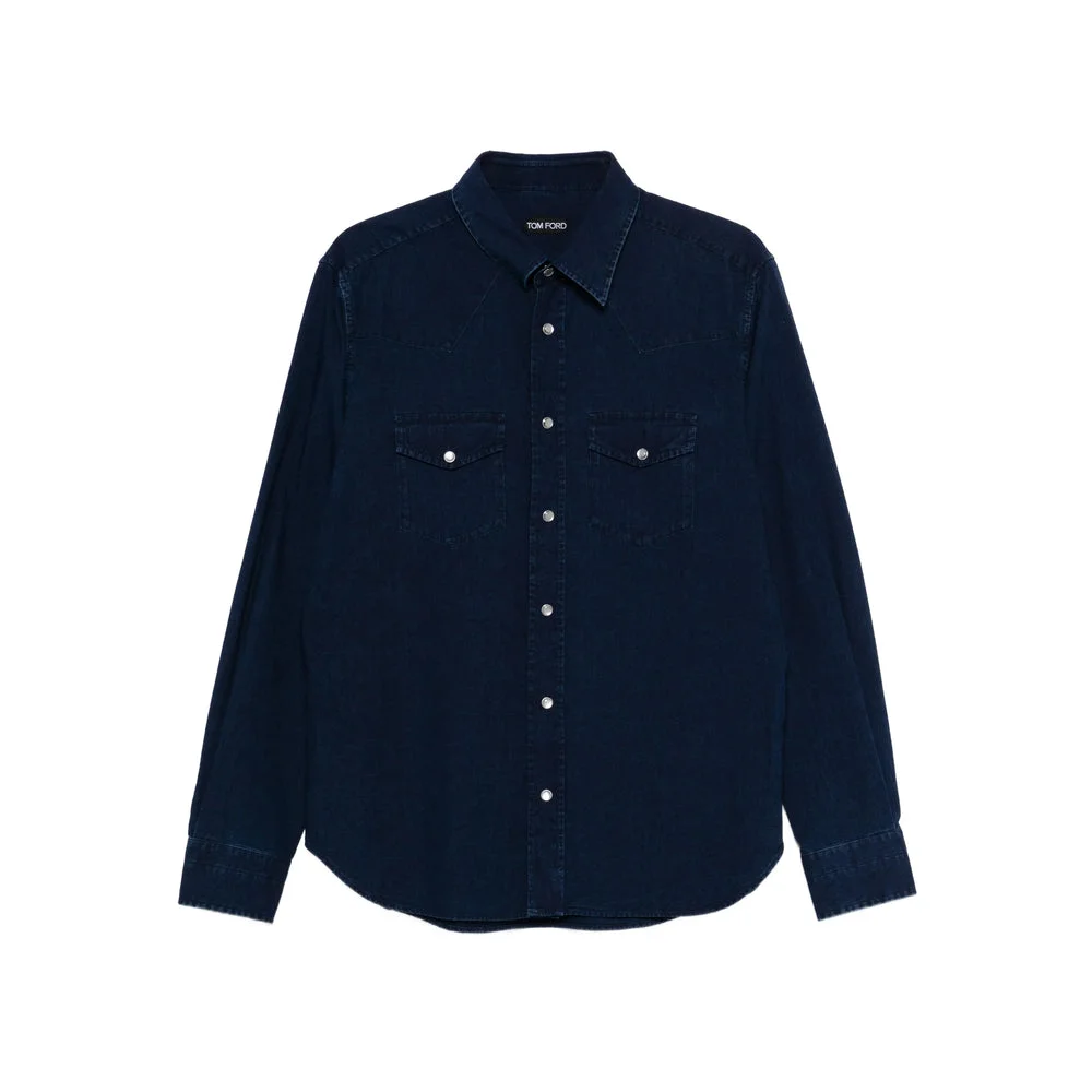 Tom Ford Blue Shirts Men - 1