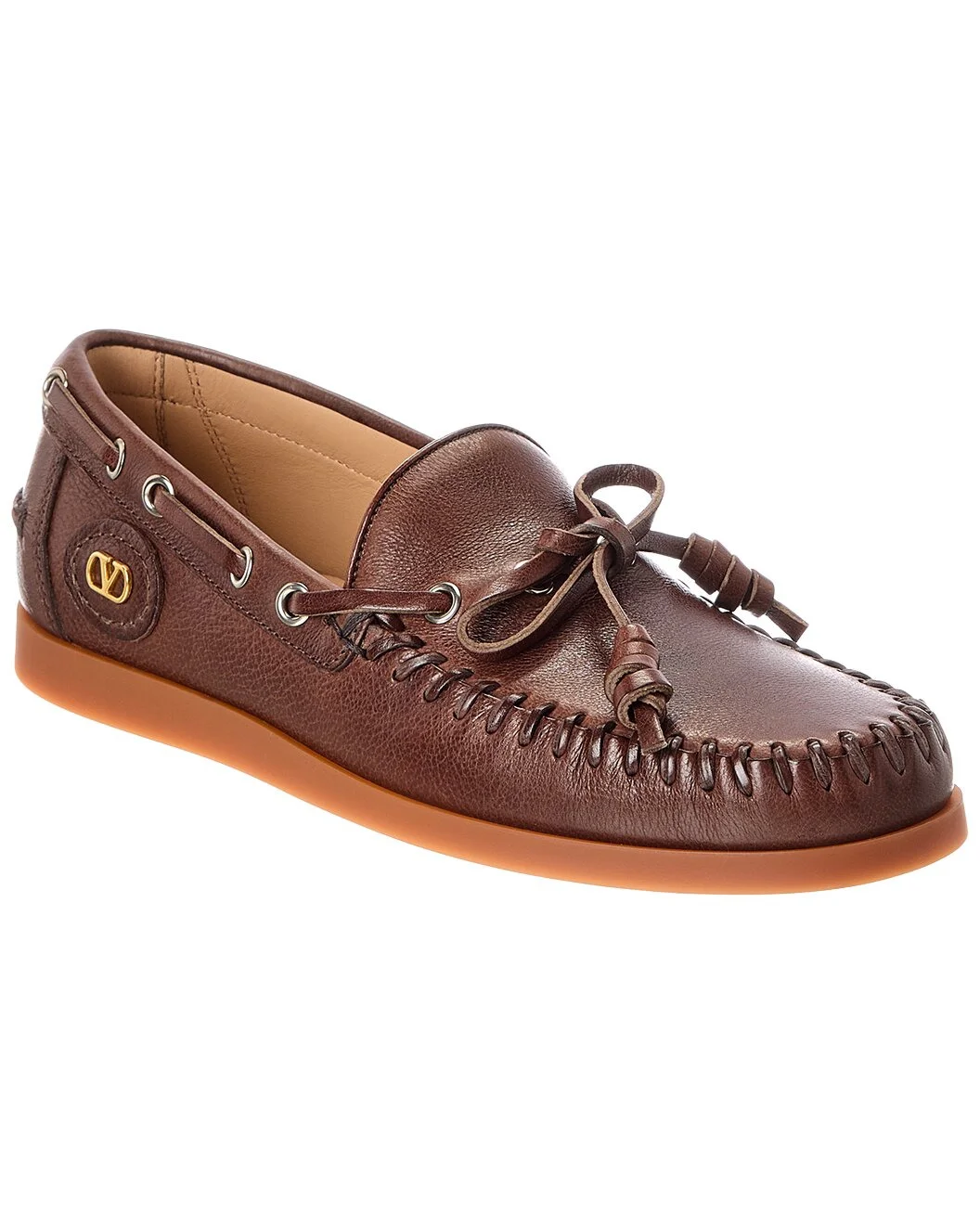 Valentino VLogo Signature Leather Loafer - 1