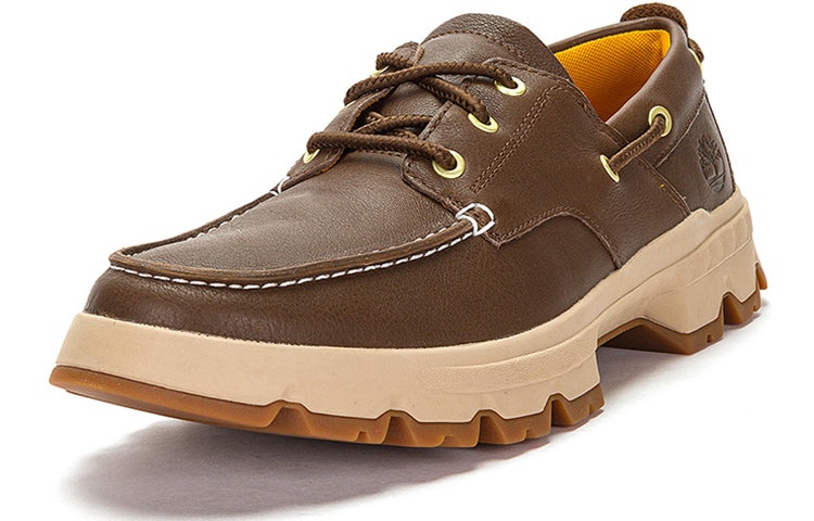 Timberland Greenstride Originals Ultra Leather Boat Shoes 'Dark Brown' A5RH4W - 3