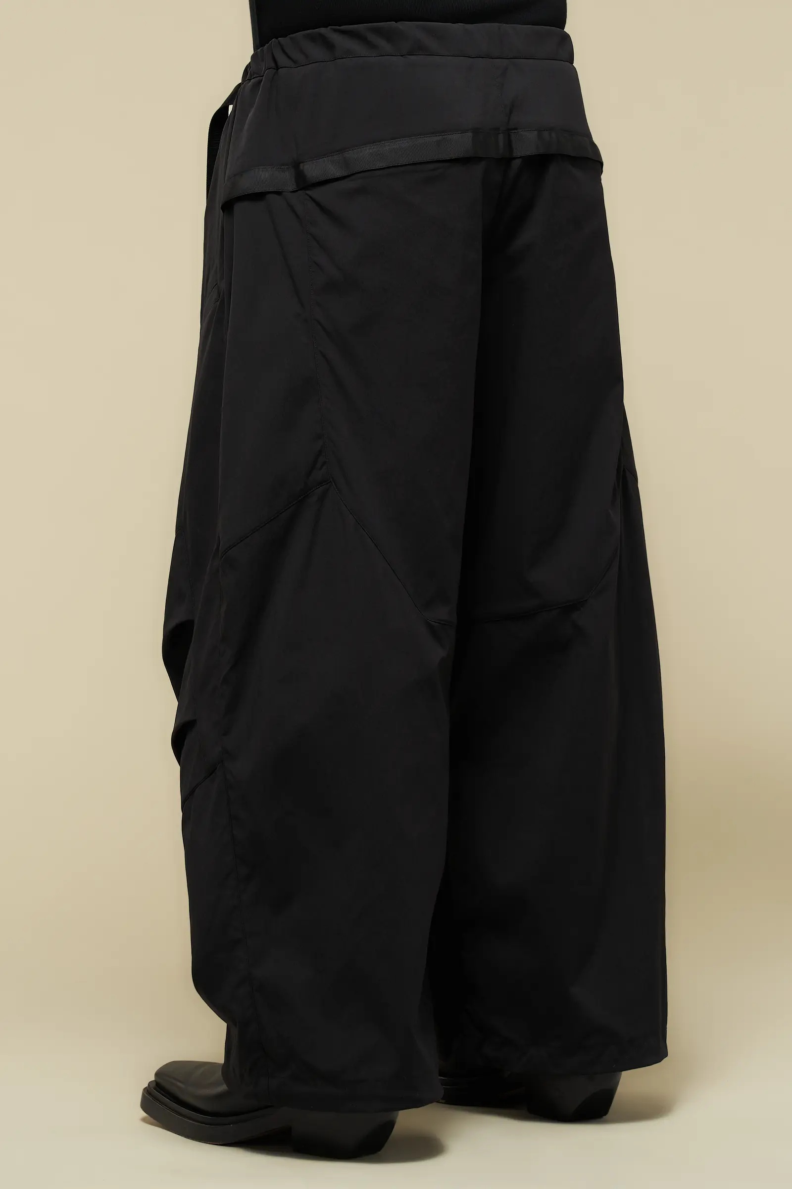 P56B-M Nylon Stretch Web Belt Trouser Black - 6