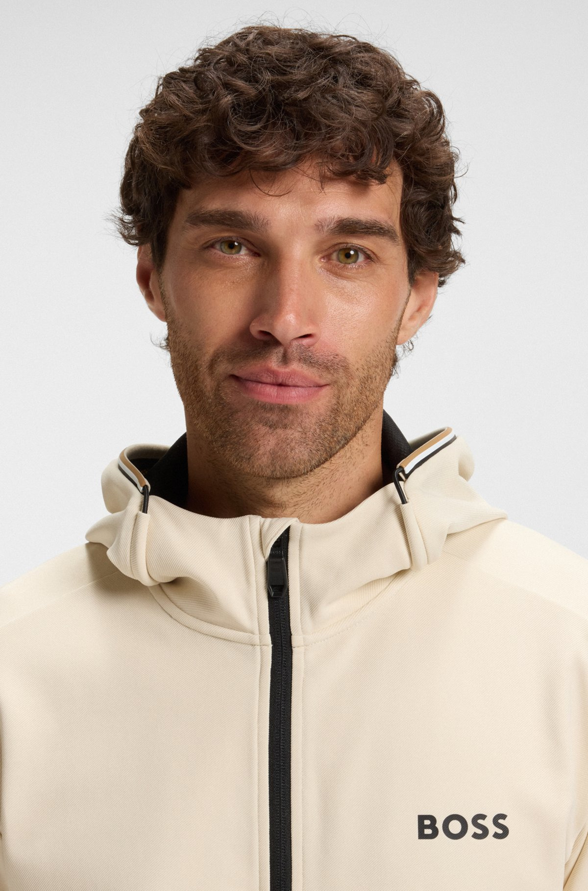 ACTIVE STRETCH-GABARDINE ZIP-UP HOODIE WITH THERMOREGULATING TECHNOLOGY - 3