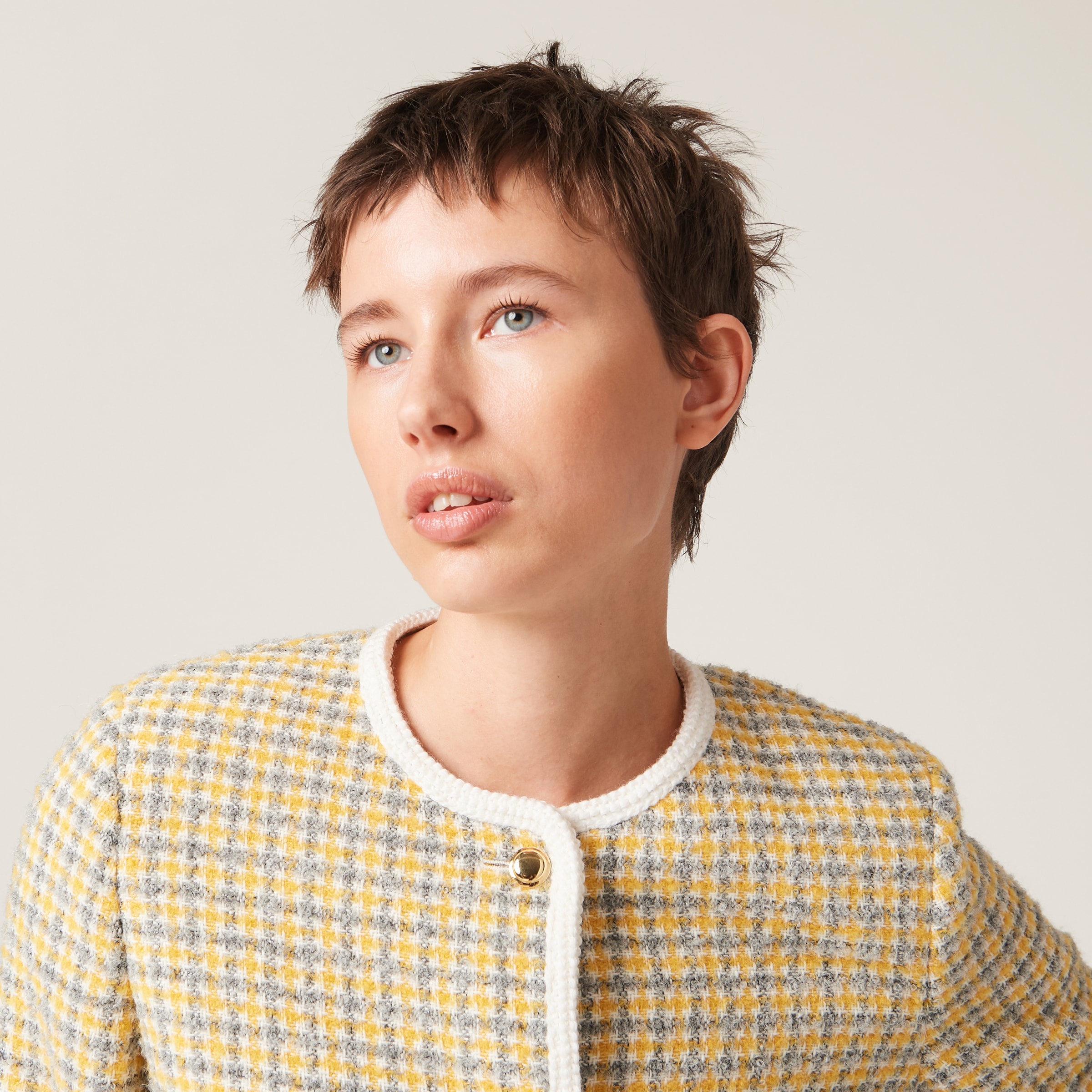 Single-breasted boucle jacket - 5