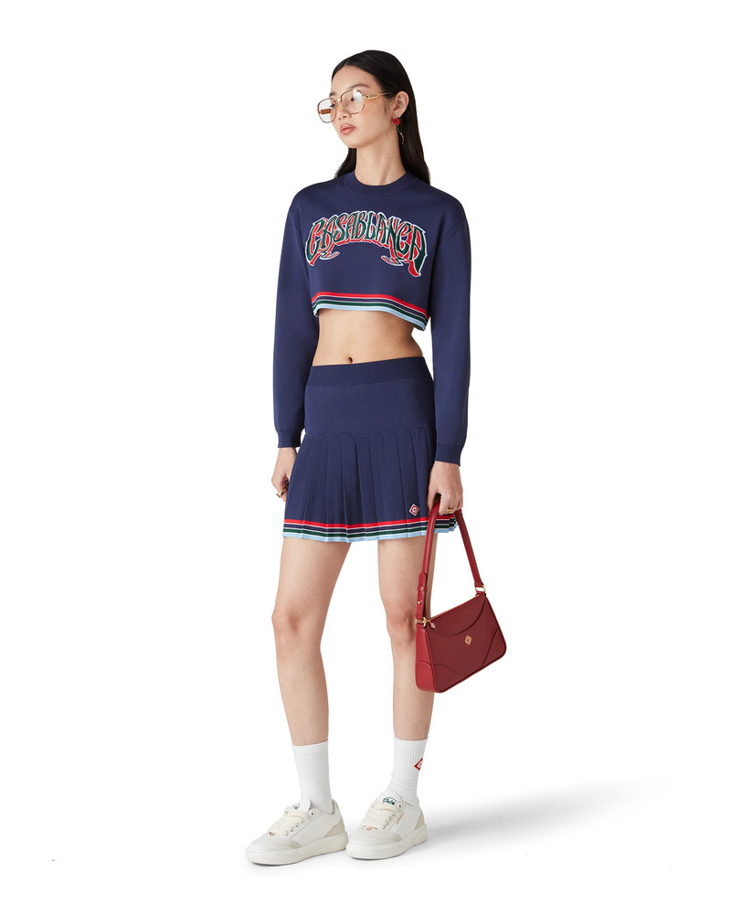 CASABLANCA Baseball Cropped Jumper | Casablanca Paris outlook