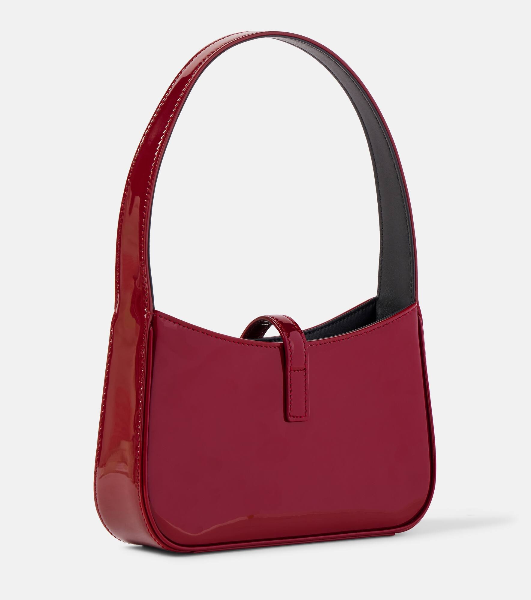 Le 5 à 7 Mini patent leather shoulder bag - 4