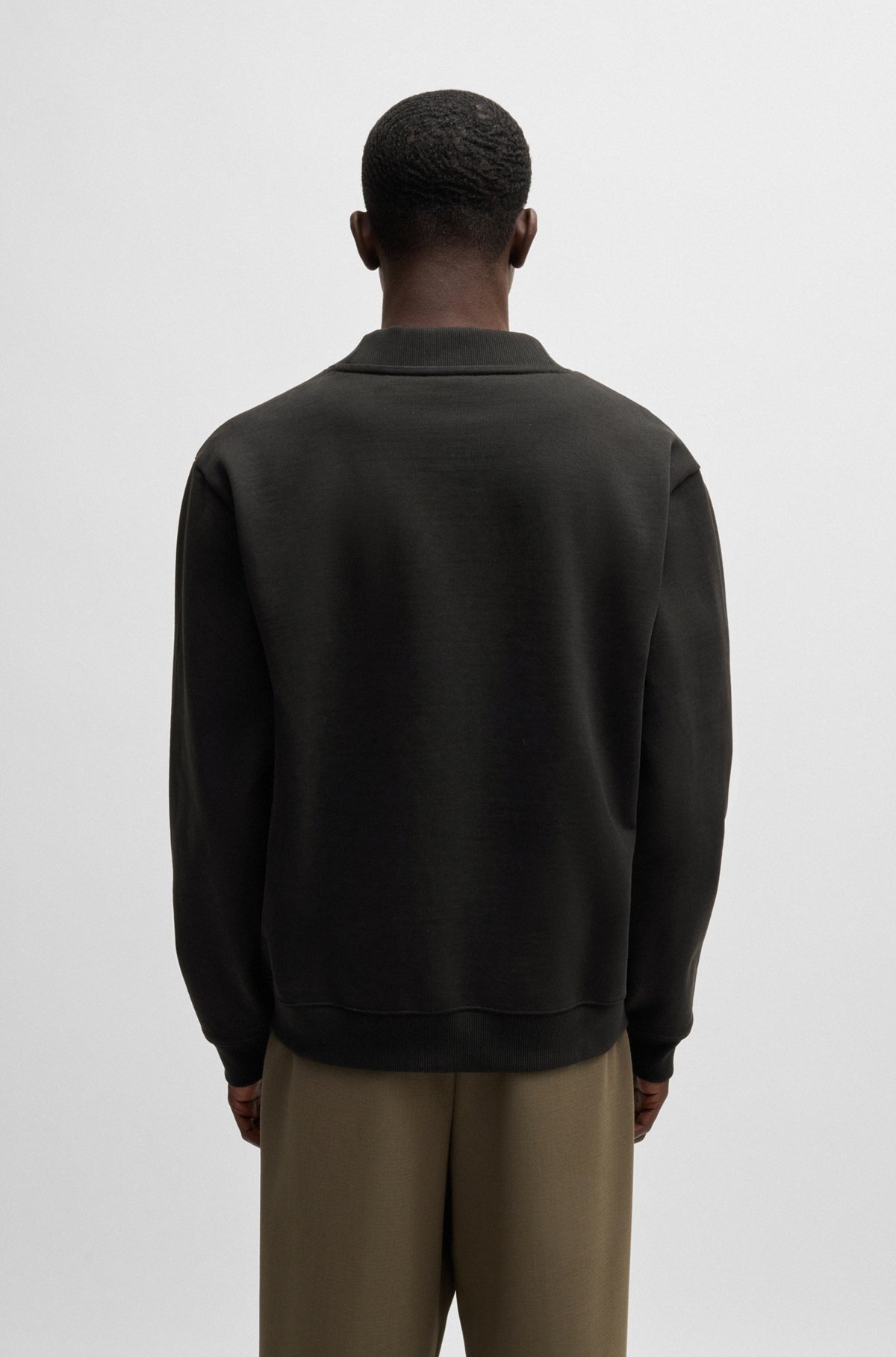 COTTON-TERRY RELAXED-FIT CARDIGAN WITH JELLY LOGO - 5