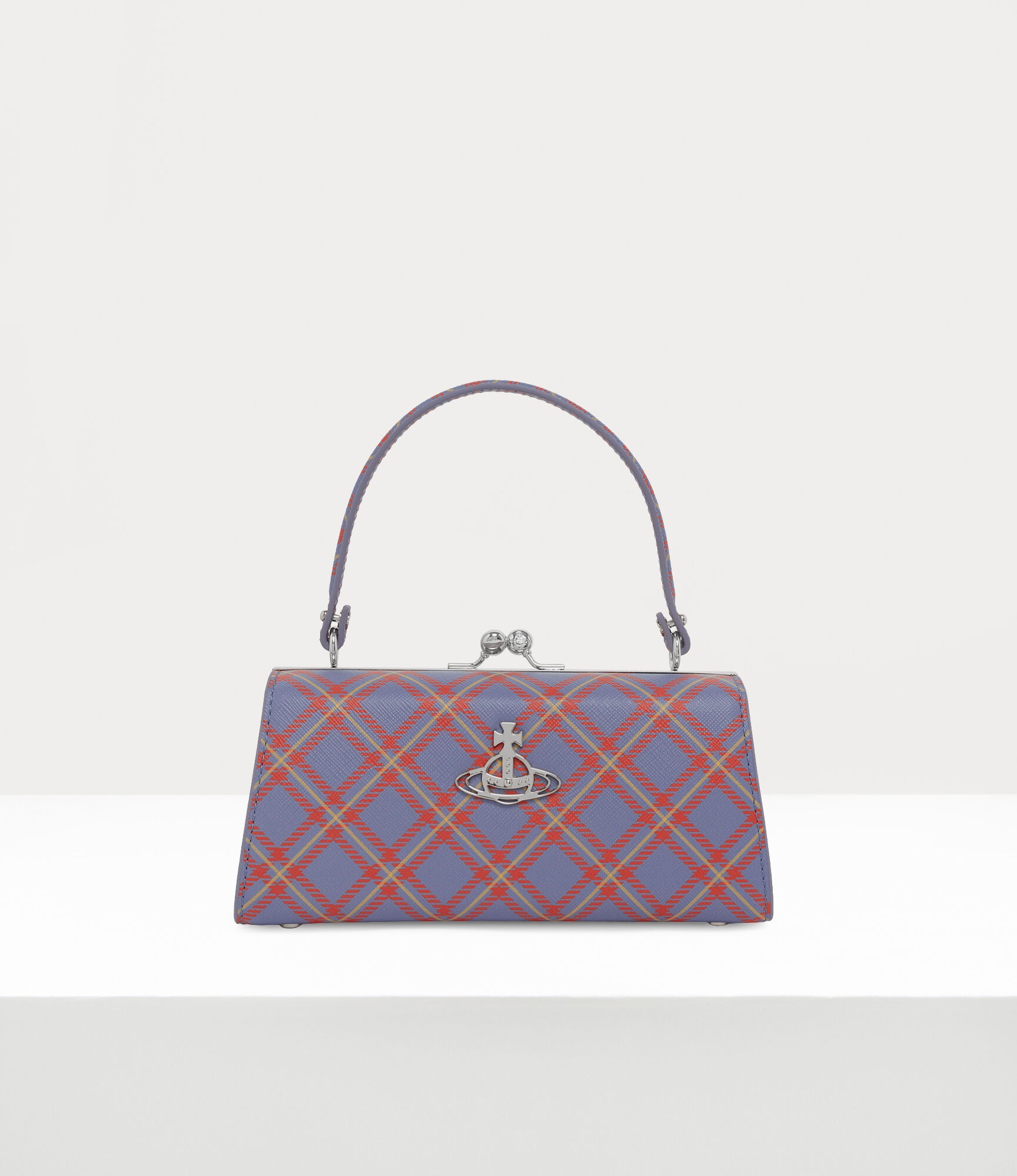 【VIVIENNE WESTWOOD】最新作★XL Doll Frame ハンドバッグ Doll XL Bag in BLUE | Vivienne Westwood®