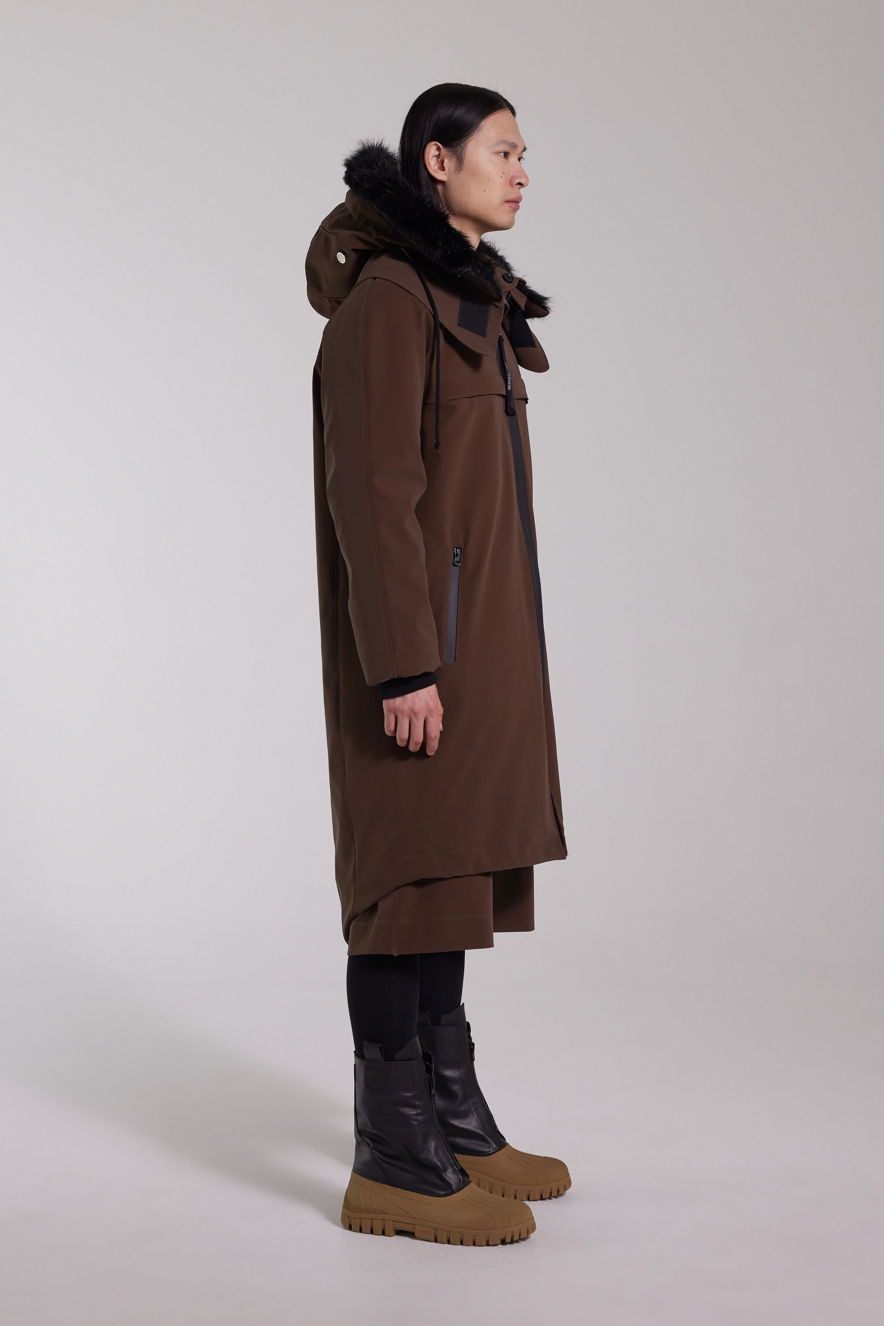 Kalix Matte Parka Dark Brown - 3