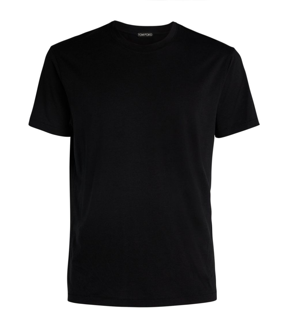 TOM FORD Logo-Embroidered Lyocell and Cotton-Blend Jersey T-Shirt for Men