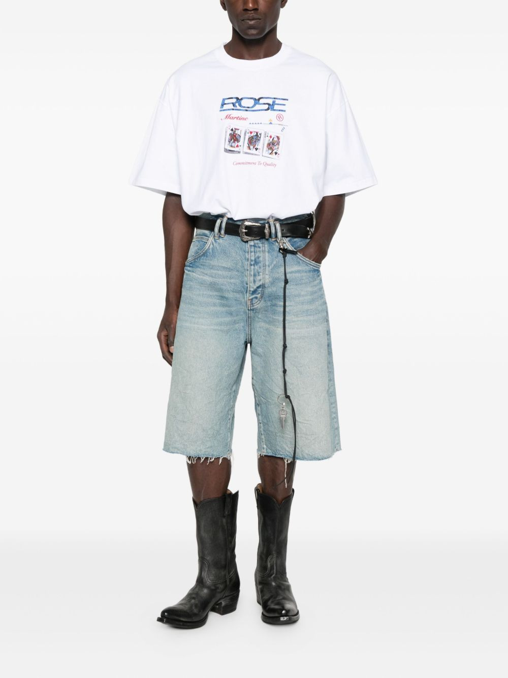 playing-card graphic T-shirt - 2