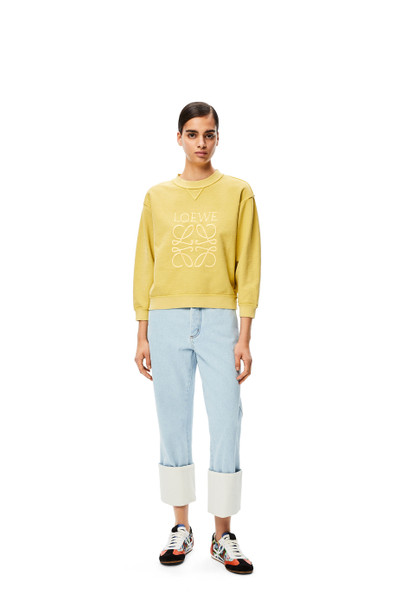 Loewe LOEWE anagram embroidered sweatshirt in cotton outlook