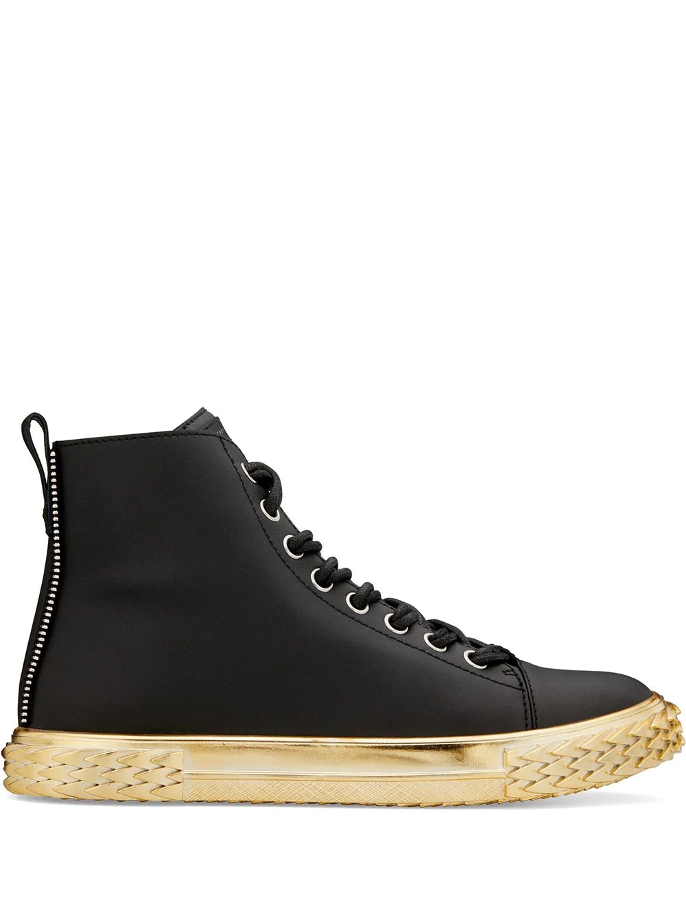 Blabber contrasting-sole high-top sneakers - 1