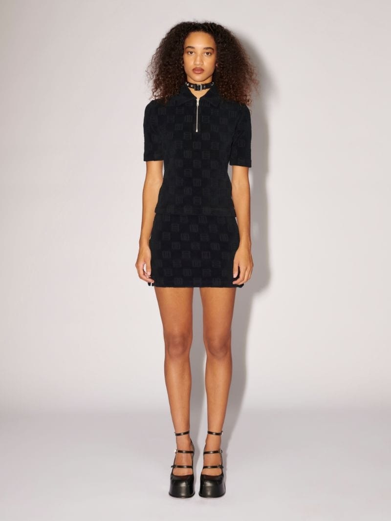 MONOGRAM ZIPPED MINI POLO - 2