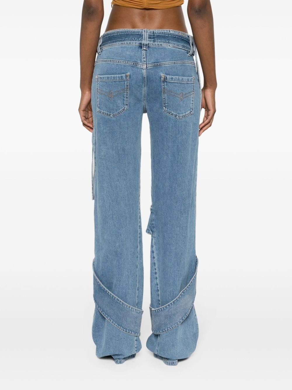 low-rise straight-leg jeans - 4