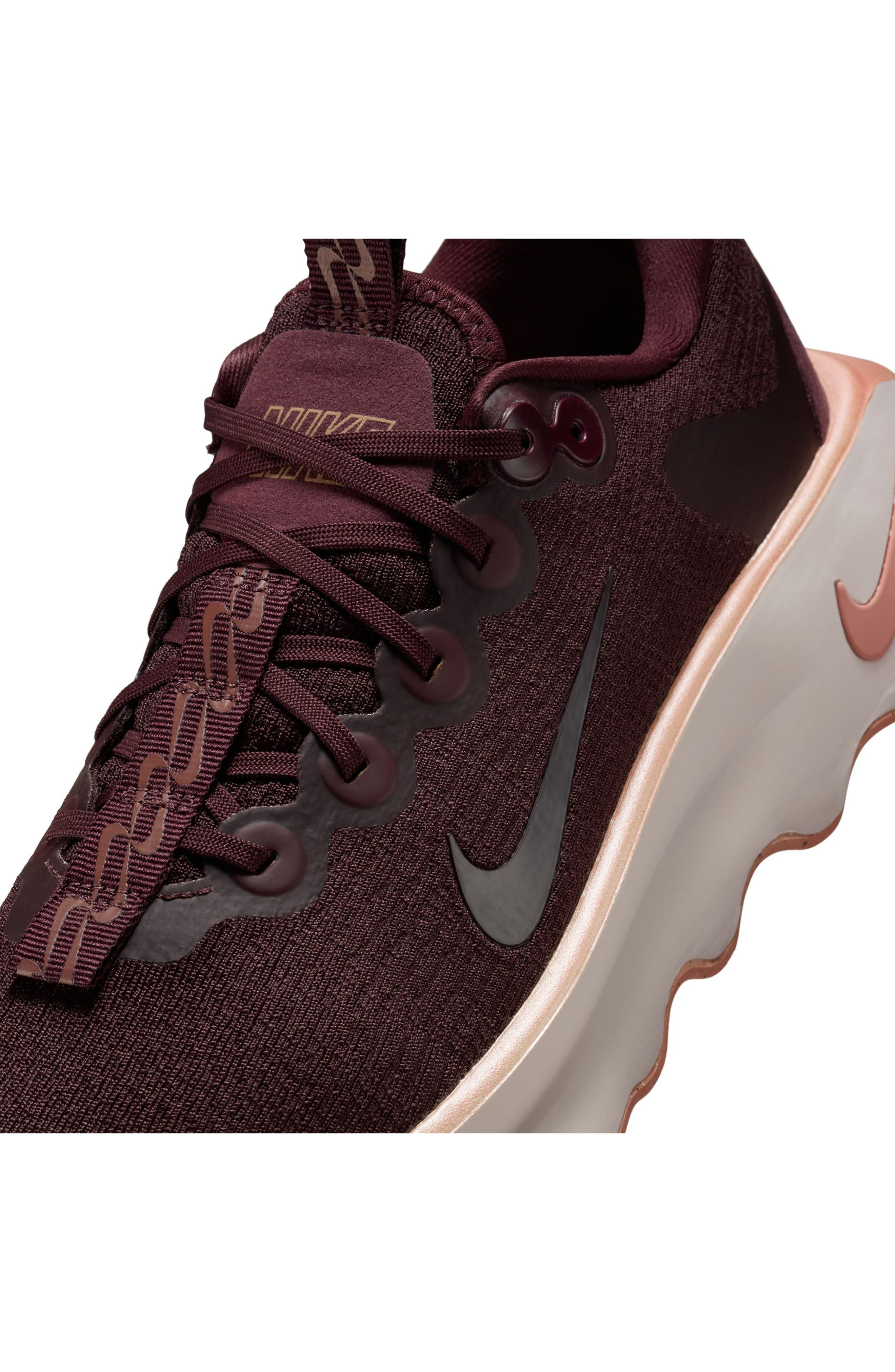 Nike Motiva Road Runner Walking Shoe in Burgundy Crush/Red Sepia at Nordstrom - 7