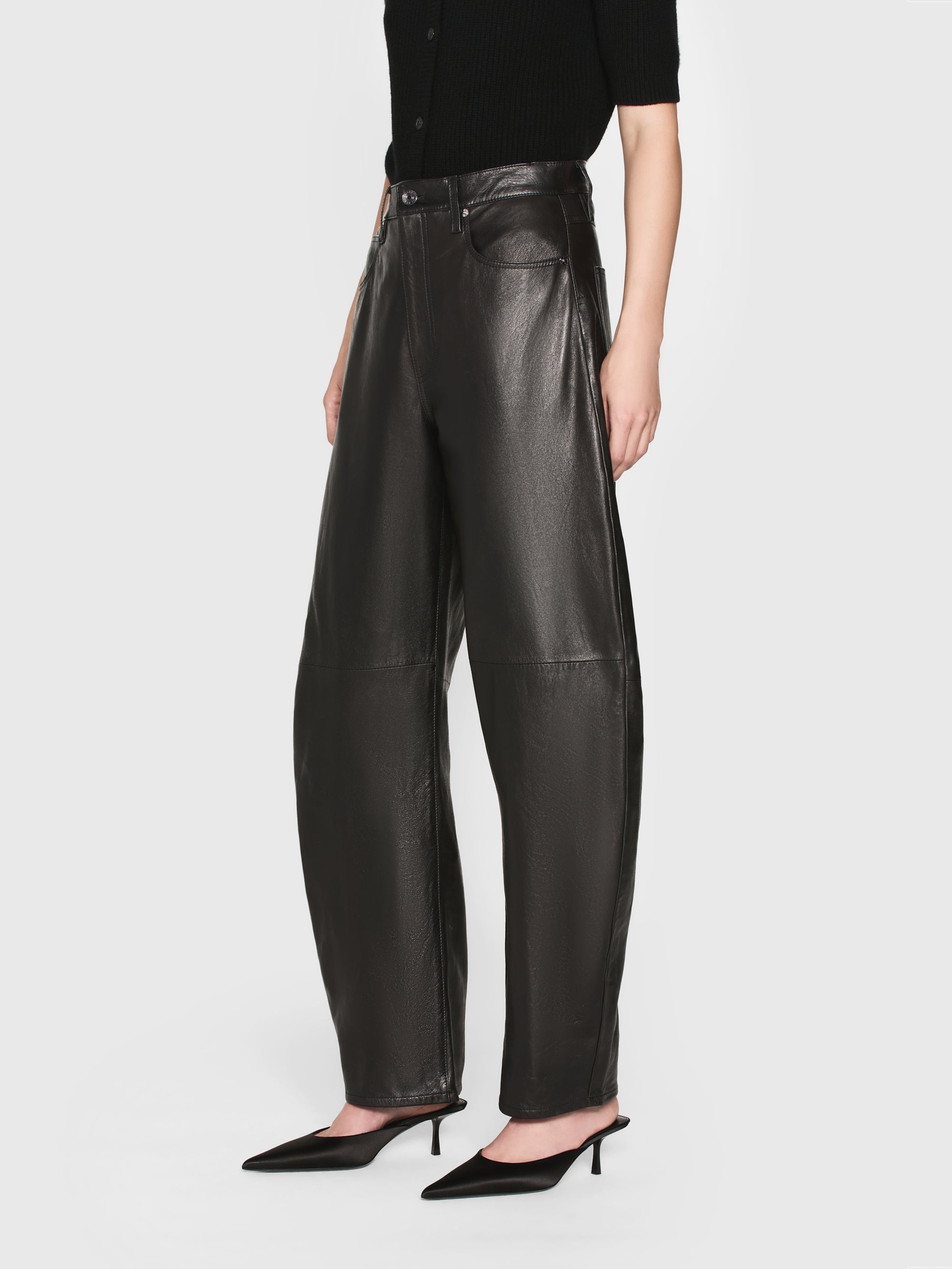 The Leather Bubble in Black - 5