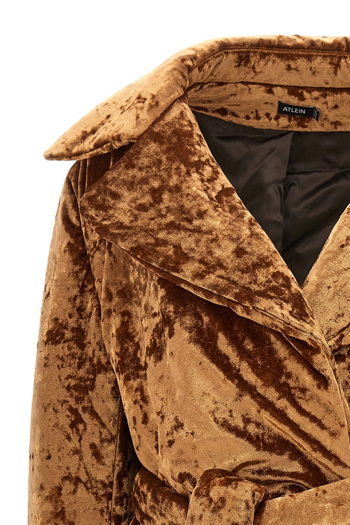 'Crushed velvet' coat - 3