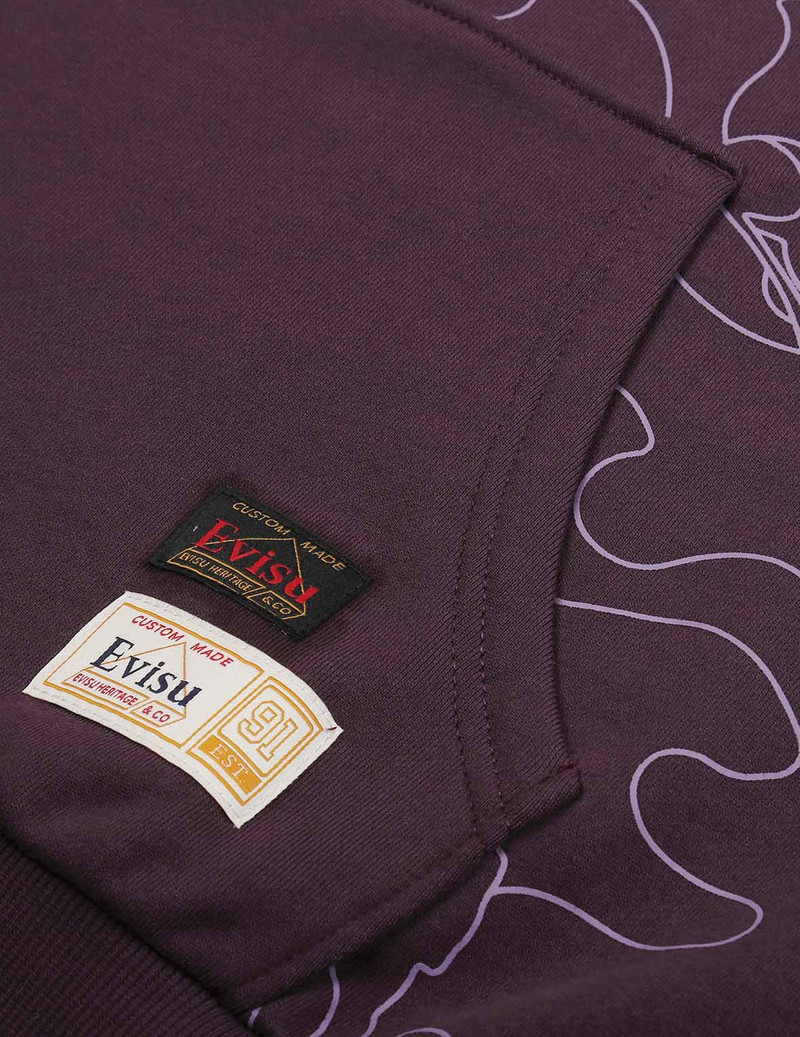 ALLOVER LINEAR CAMOUFLAGE PRINT HOODED SWEATSHIRT 10