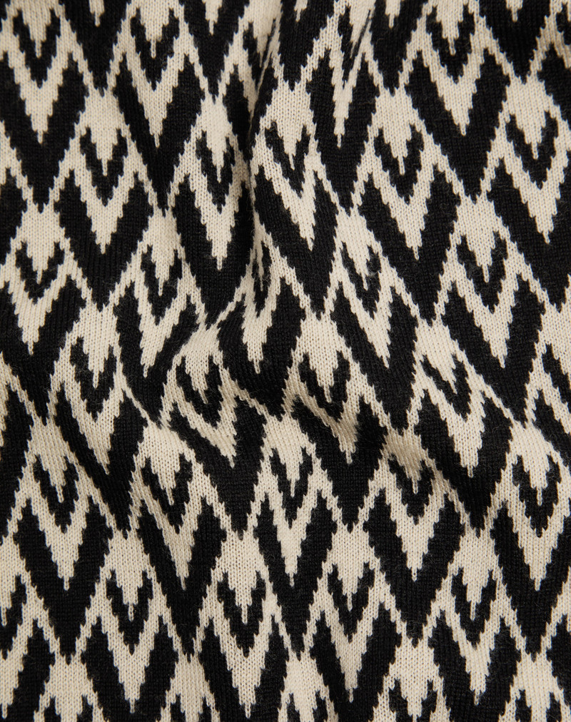 TOUTE LA V JACQUARD WOOL SWEATER 3