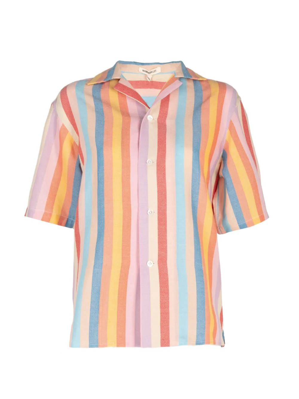 striped short-sleeve shirt - 1