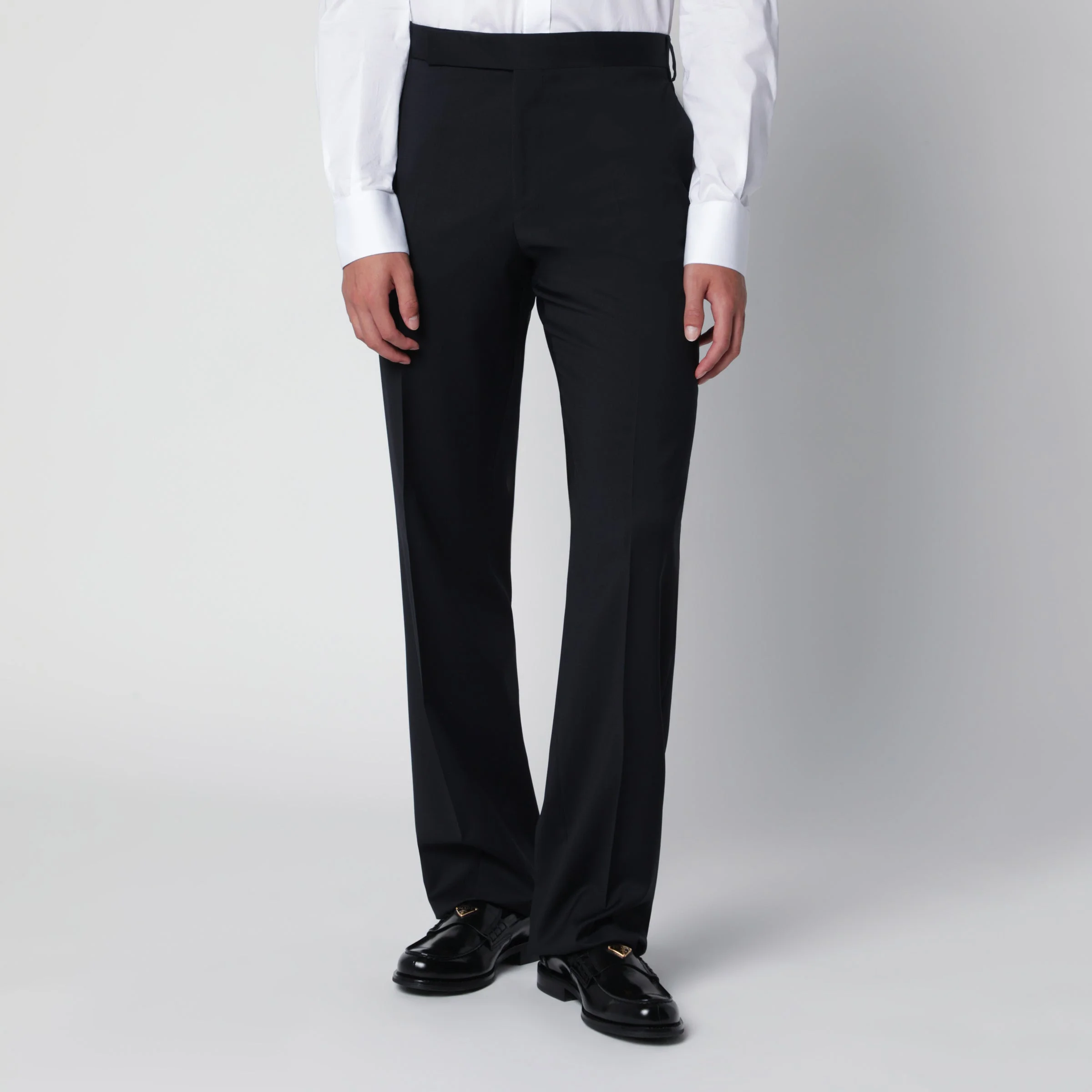 Blue trousers in wool - 1