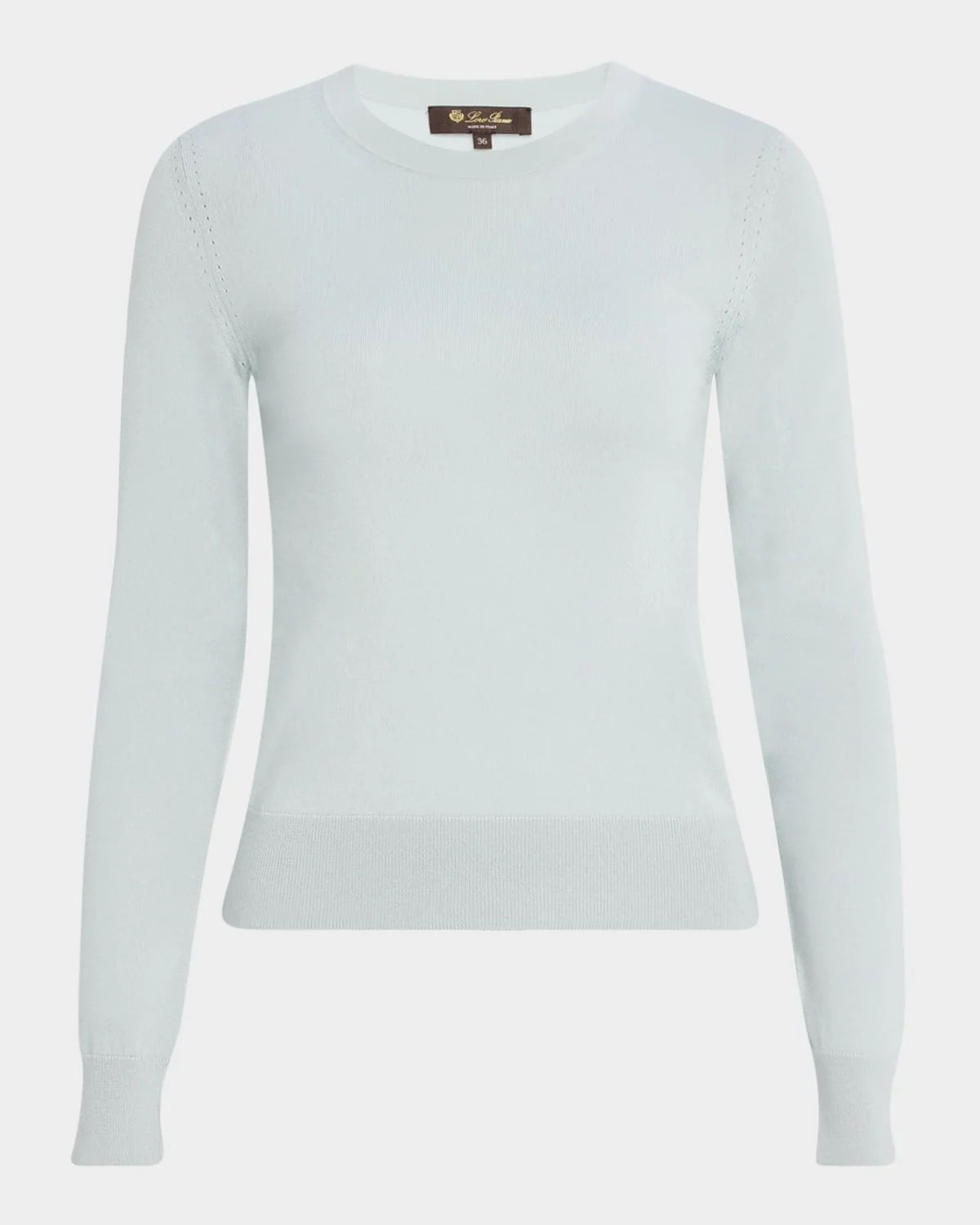 Long-Sleeve Cashmere Sweater - 1