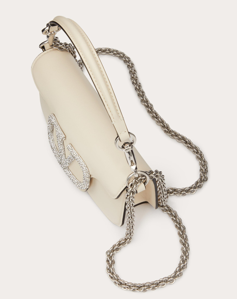 VALENTINO GARAVANI LOCÒ SMALL SHOULDER BAG WITH JEWEL LOGO 5