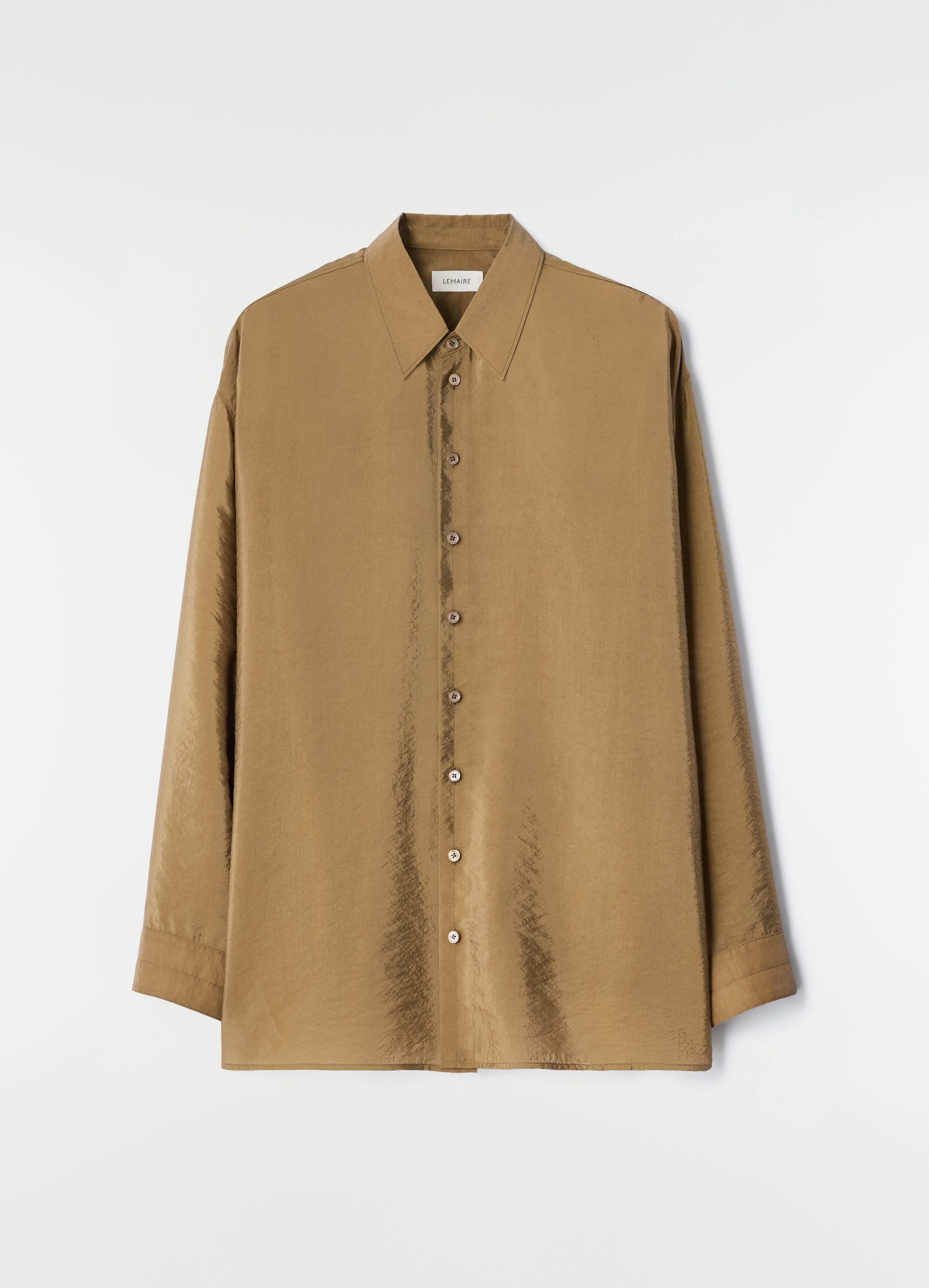 DRAPE SHIRT IN SHINY CUPRO - 1